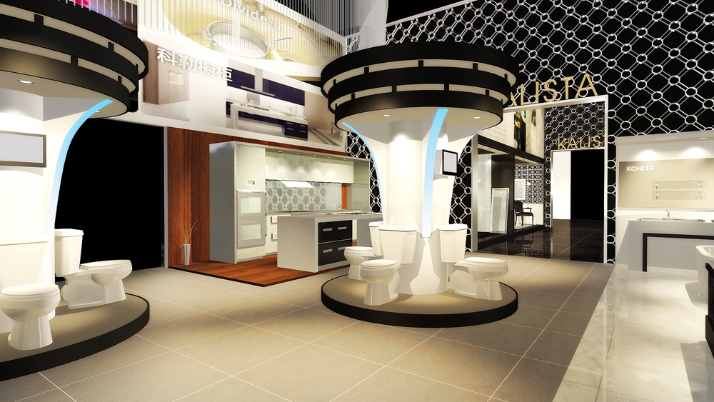 上海科勒卫浴企业展厅设计